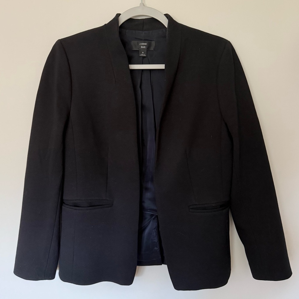 J. Crew Going Out Blazer Black 8
